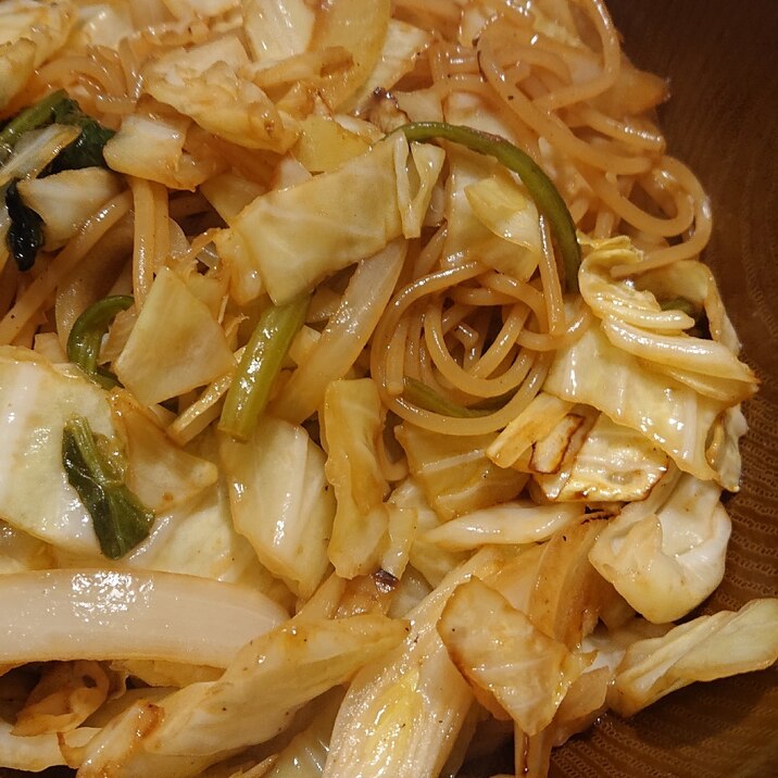 鶏がらソースパスタ